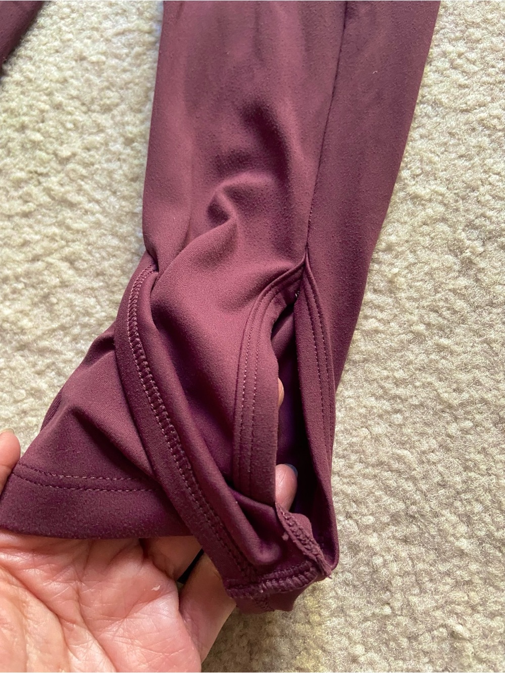 Gymshark High-Rise Leggings in Burgundy maroon XS